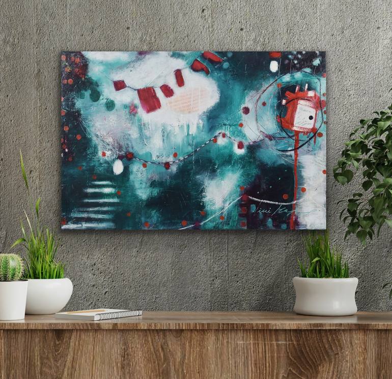 Original Abstract Expressionism Abstract Painting by Ivi Mrak
