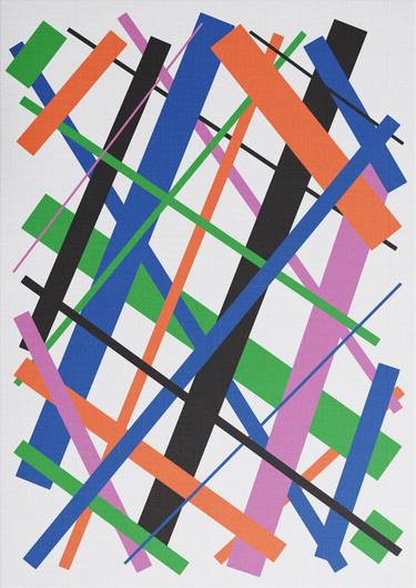 Original Abstract Geometric Digital by Theo Gomes