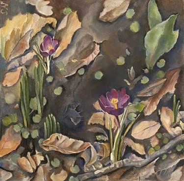 Original Figurative Floral Paintings by Natalia Simonian