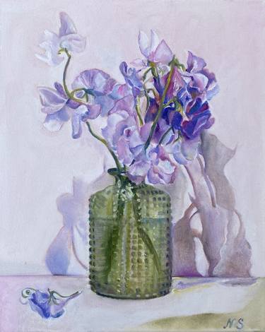 Original Figurative Floral Paintings by Natalia Simonian