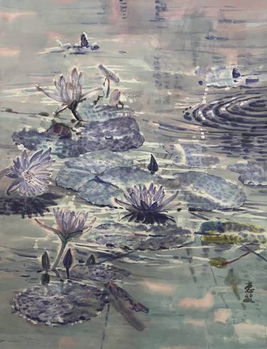 Waterlily Pond in the Morning Light thumb