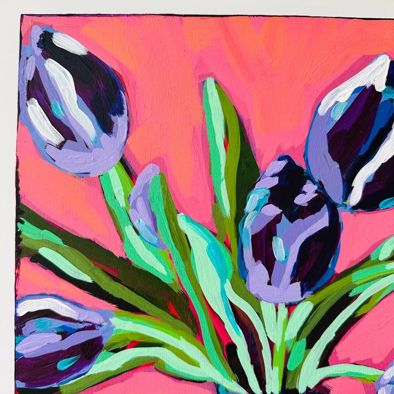 Original Impressionism Floral Painting by Jeri Dube