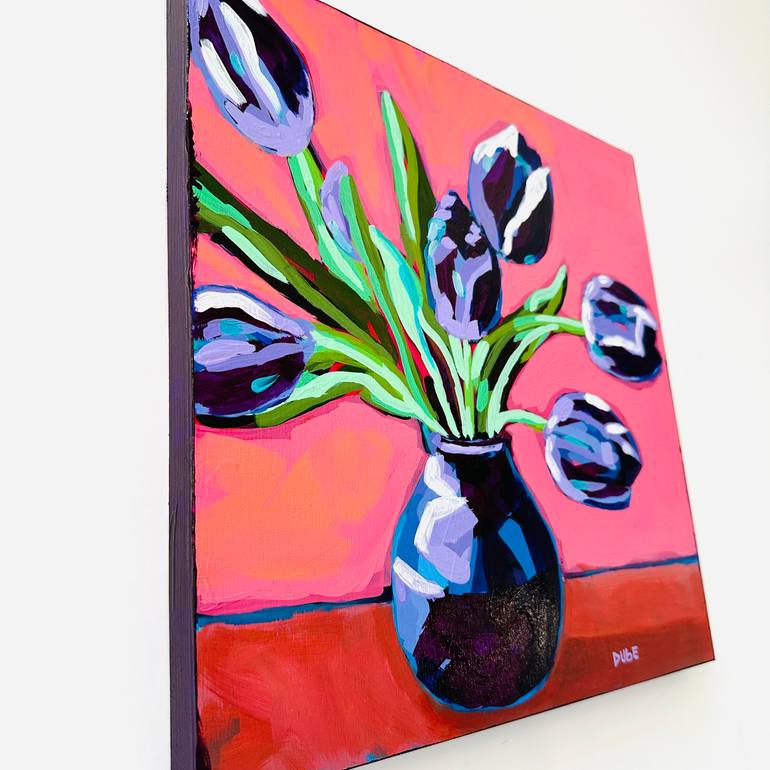 Original Impressionism Floral Painting by Jeri Dube