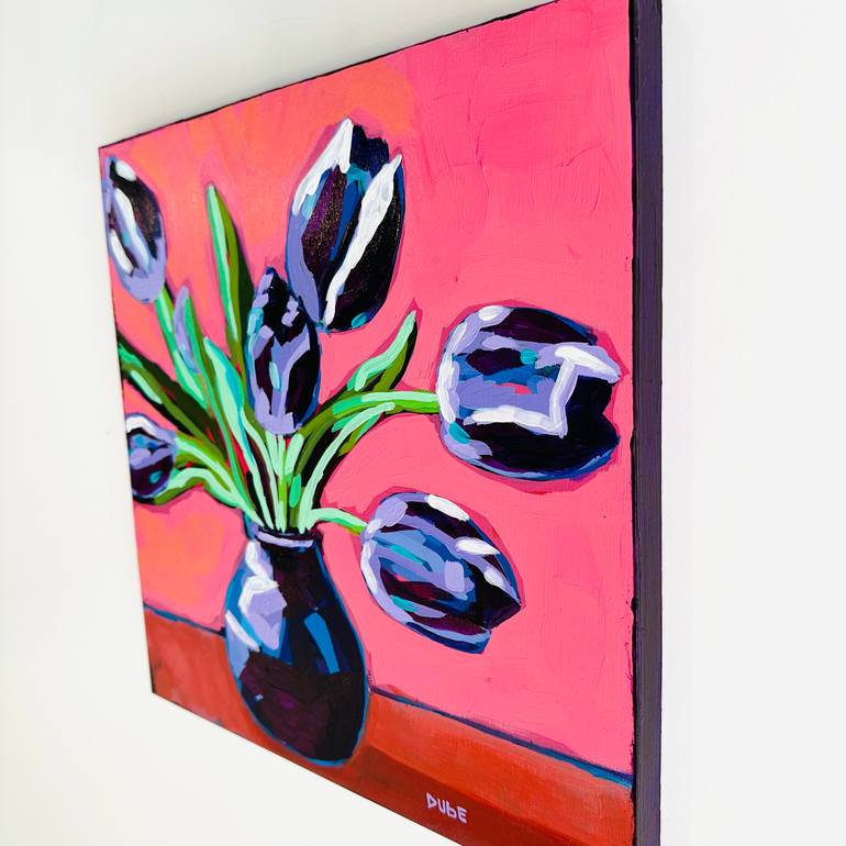 Original Impressionism Floral Painting by Jeri Dube