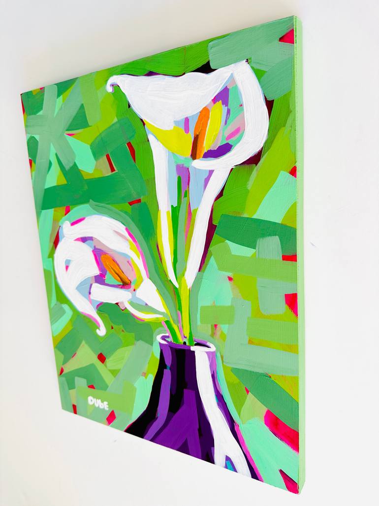 Original Impressionism Floral Painting by Jeri Dube