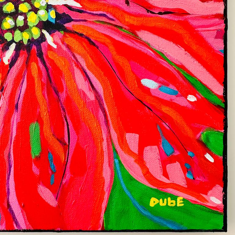 Original Abstract Floral Painting by Jeri Dube
