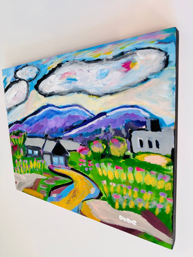 Original Impressionism Landscape Painting by Jeri Dube