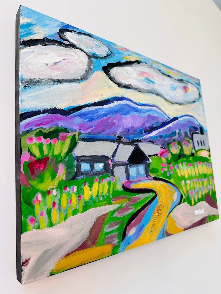 Original Impressionism Landscape Painting by Jeri Dube