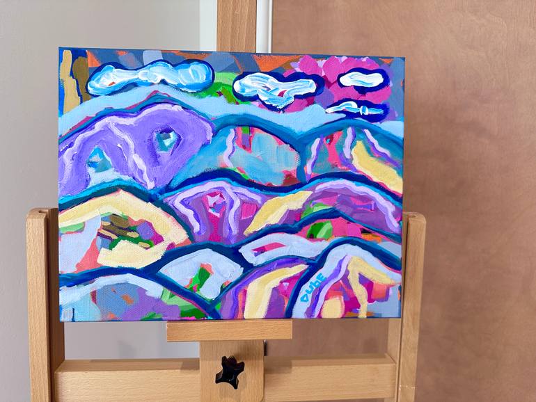 Original Abstract Landscape Painting by Jeri Dube