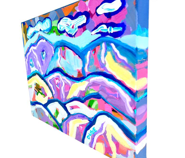 Original Abstract Landscape Painting by Jeri Dube
