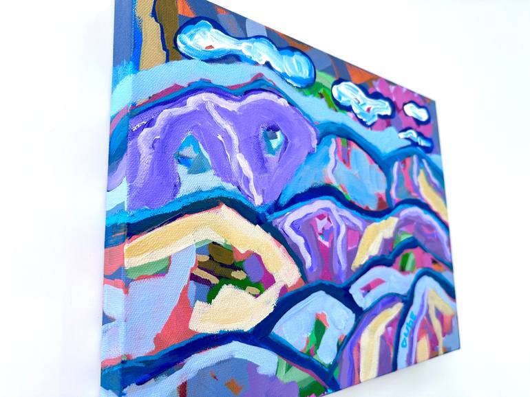 Original Abstract Landscape Painting by Jeri Dube