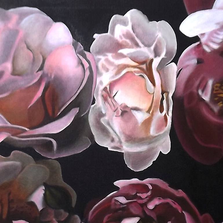 Original Realism Floral Painting by Van Banai