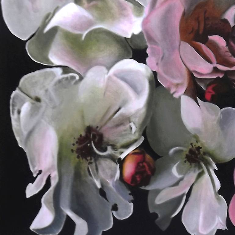 Original Realism Floral Painting by Van Banai