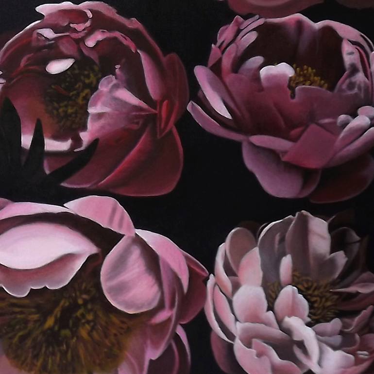 Original Realism Floral Painting by Van Banai
