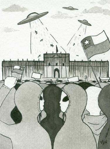 Original Black & White Politics Drawings by Vane BaNai