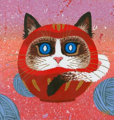 Original Conceptual Cats Paintings by Vane Banai