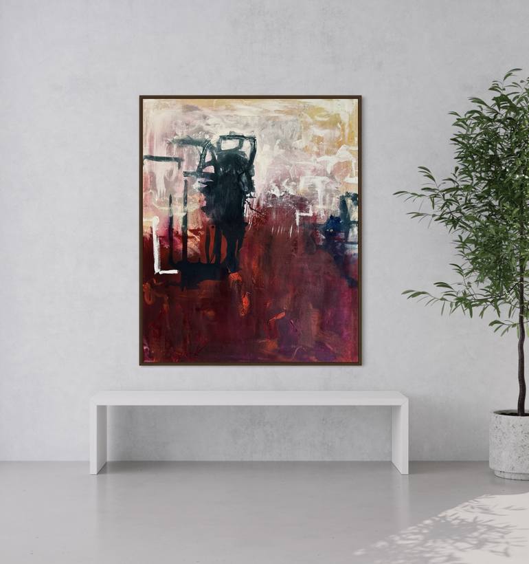 Original Abstract Expressionism Abstract Painting by Lidia Südhoff