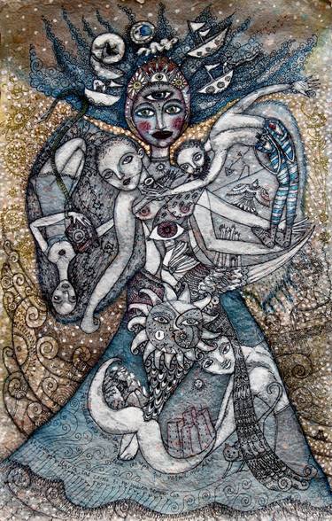 Print of Fantasy Mixed Media by Arema Arega