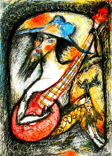 Original Illustration Music Mixed Media by Arema Arega