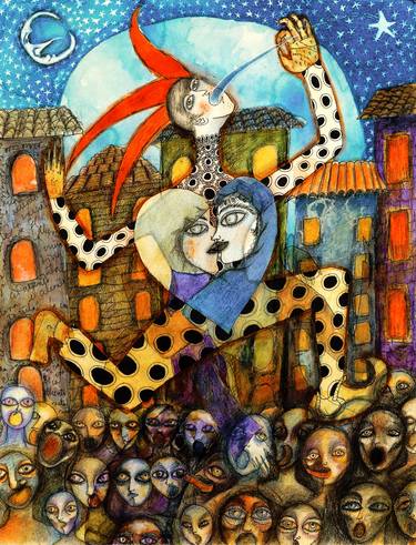 Print of Fantasy Mixed Media by Arema Arega