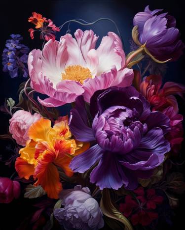 Print of Floral Digital by OTTOS studio
