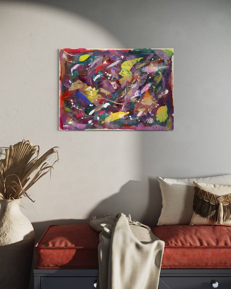 Original Abstract Painting by Roberta Matekovic Stef