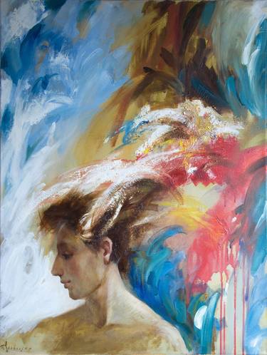 Original Abstract Expressionism Fantasy Paintings by Anatoliy Rozhansky