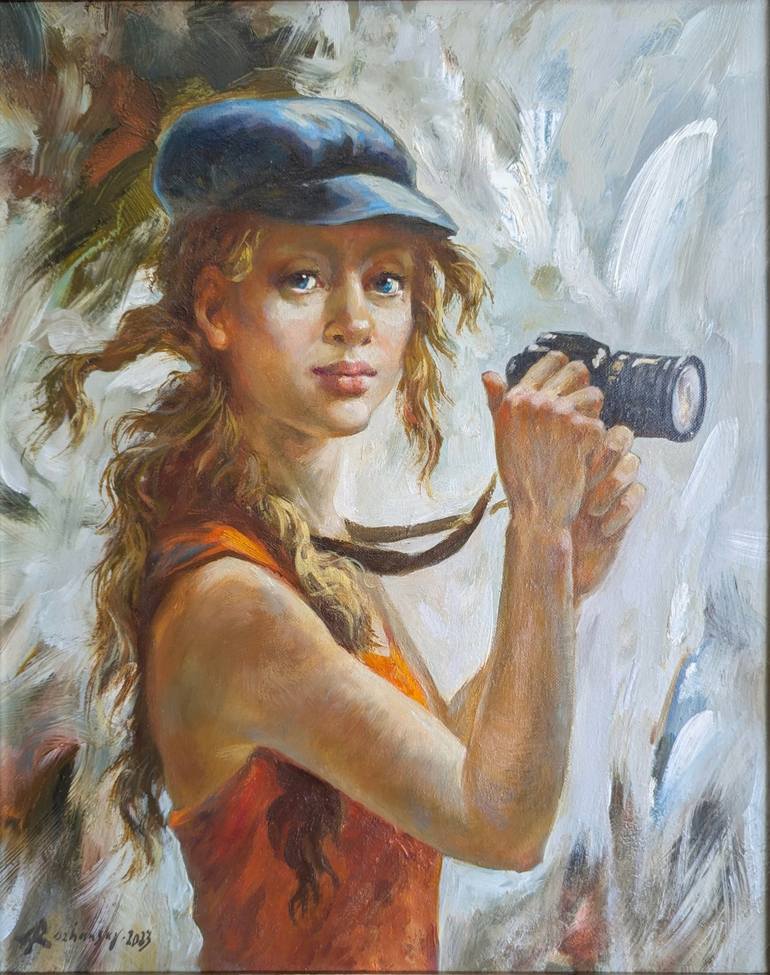 Original Art Nouveau Women Paintings by Anatoliy Rozhansky
