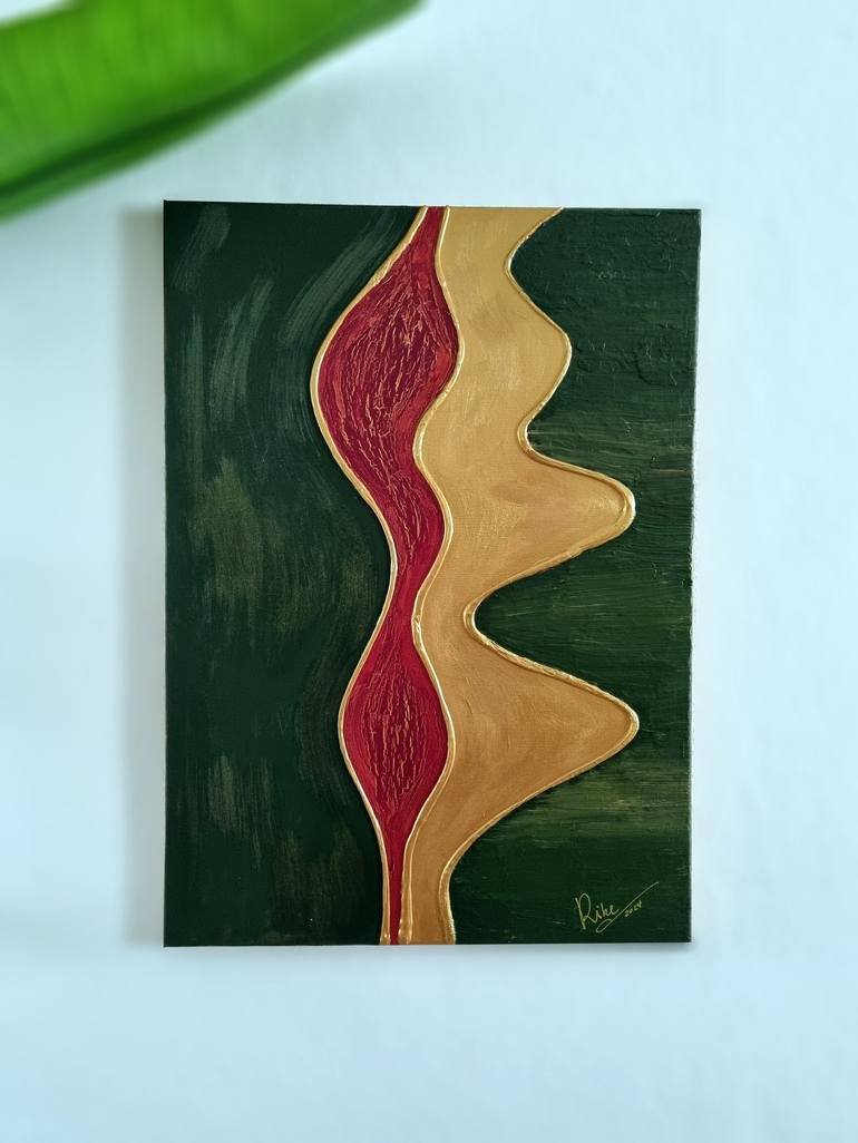 Original Abstract Painting by Rike WolkeSieben