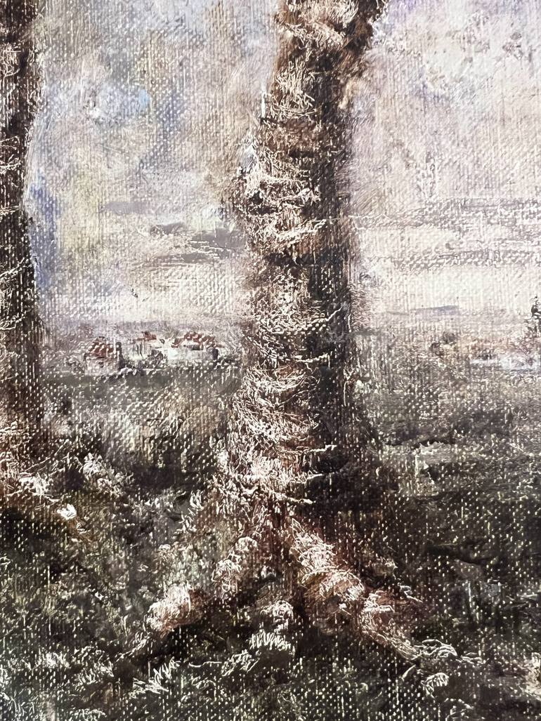 Original Impressionism Landscape Painting by Yulia Odukalets