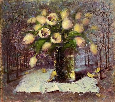 Original Impressionism Floral Paintings by Yuliya Odukalets