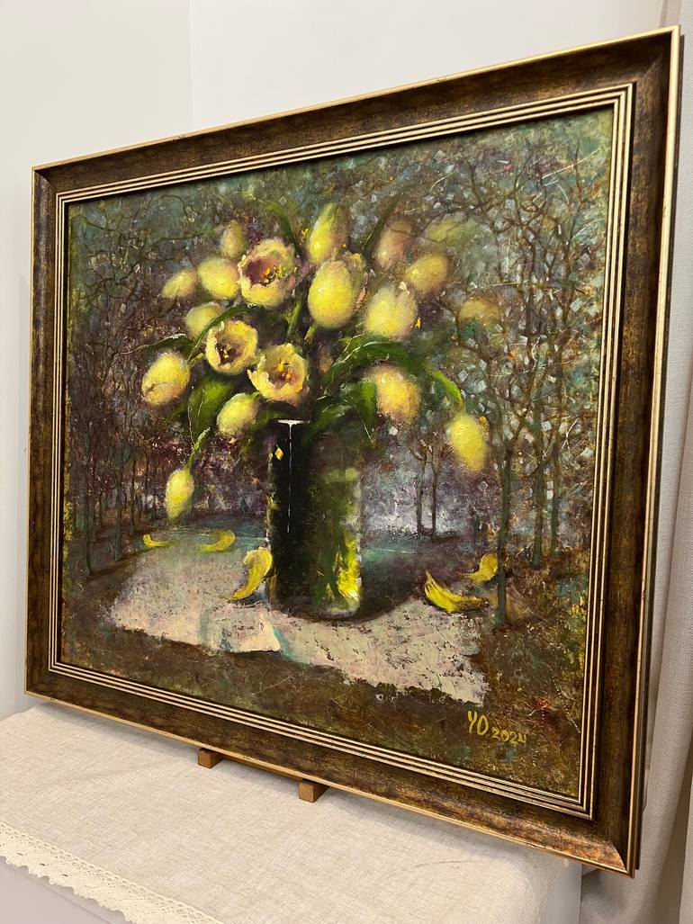 Original Contemporary Botanic Painting by Yulia Odukalets