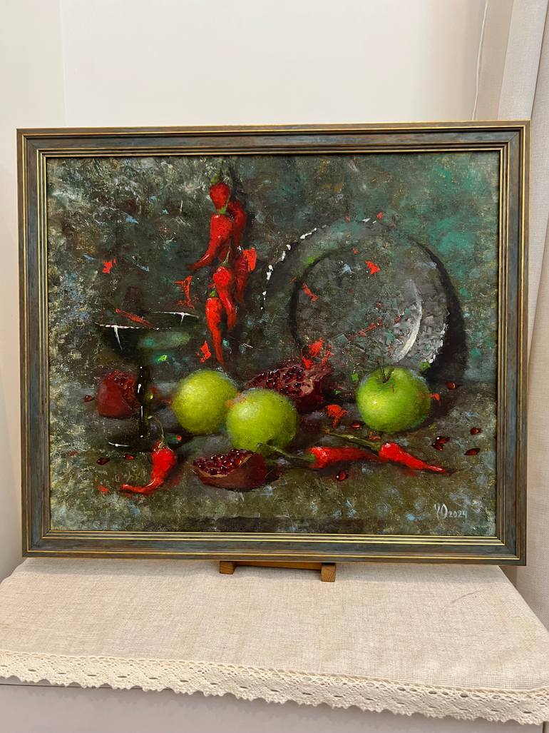 Original Impressionism Still Life Painting by Yulia Odukalets