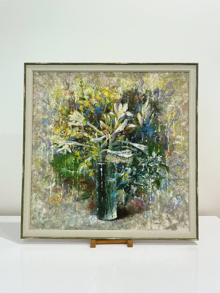 Original Abstract Botanic Painting by Yuliya Odukalets