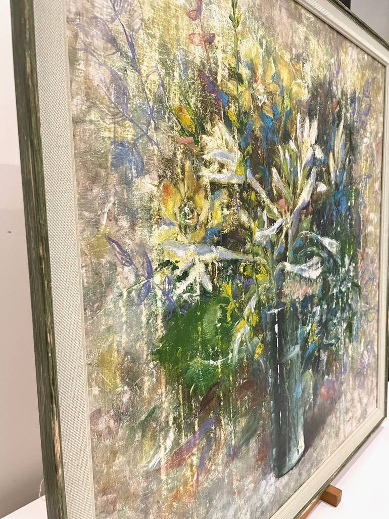 Original Abstract Botanic Painting by Yuliya Odukalets