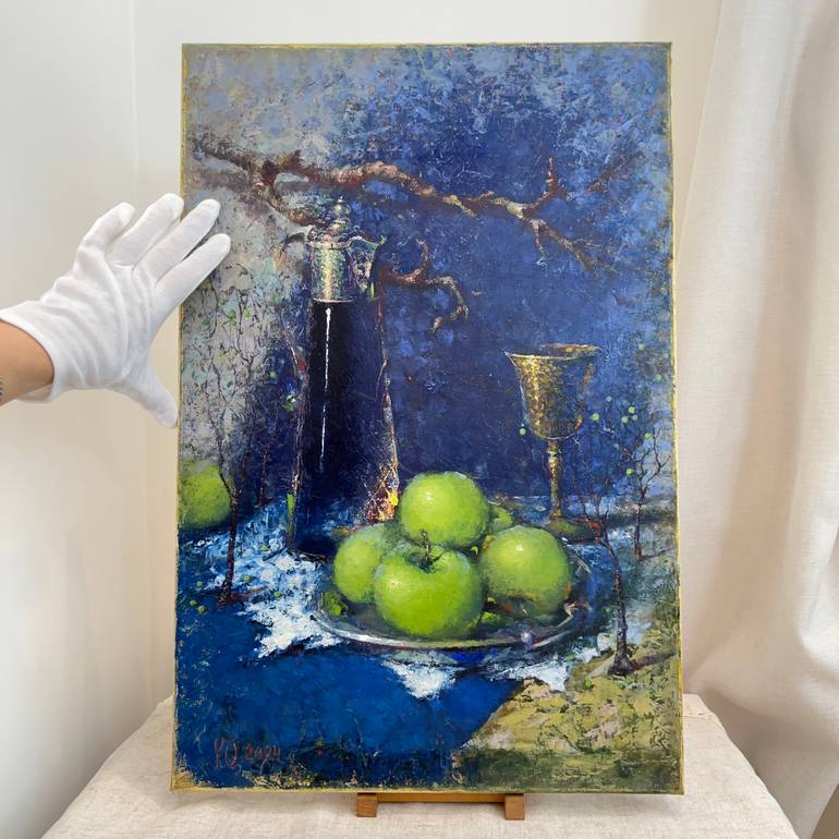 Original Expressionism Still Life Painting by Yulia Odukalets