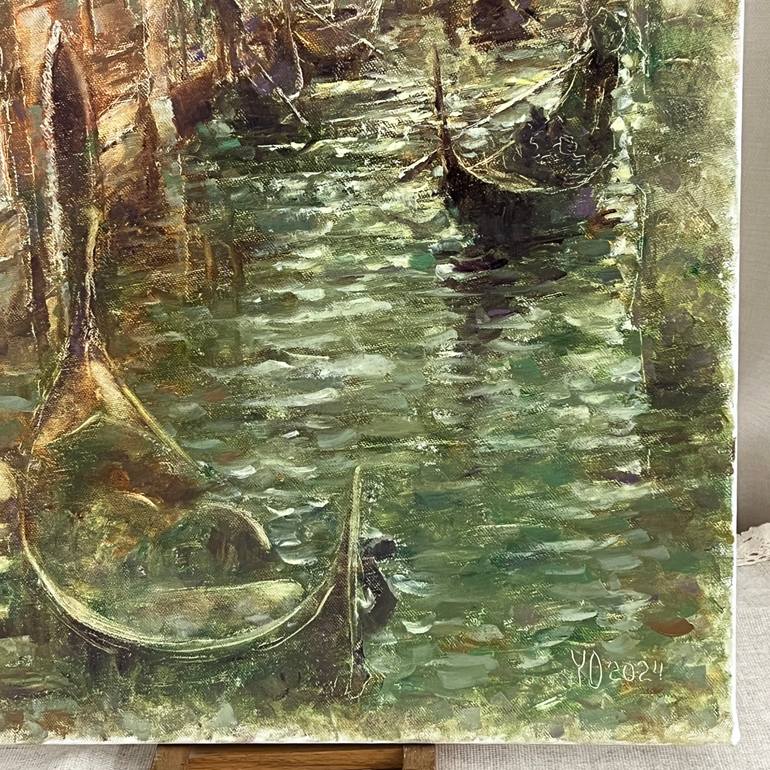 Original Romanticism Landscape Painting by Yulia Odukalets