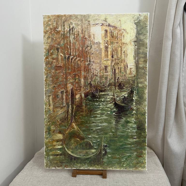 Original Romanticism Landscape Painting by Yulia Odukalets