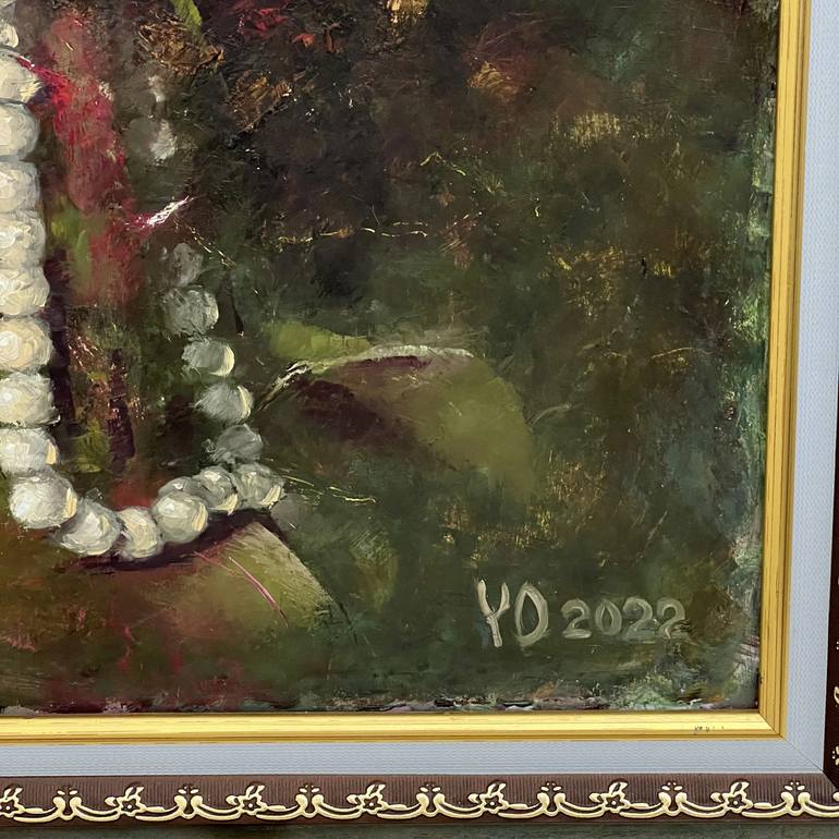 Original Symbolism Botanic Painting by Yulia Odukalets