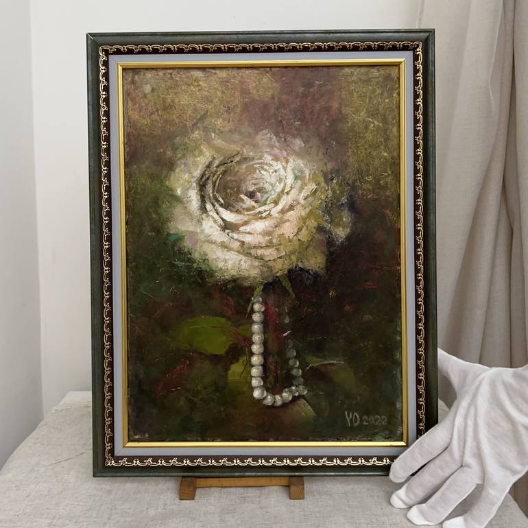 Original Symbolism Botanic Painting by Yulia Odukalets