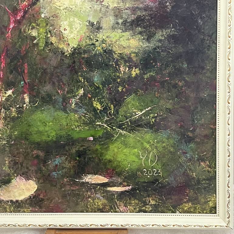 Original Impressionism Floral Painting by Yulia Odukalets