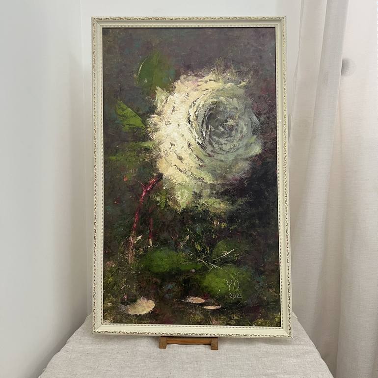 Original Impressionism Floral Painting by Yulia Odukalets