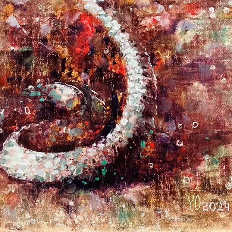 Original Symbolism Animal Painting by Yulia Odukalets