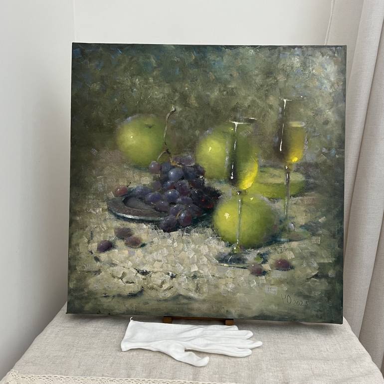 Original Impressionism Still Life Painting by Yulia Odukalets