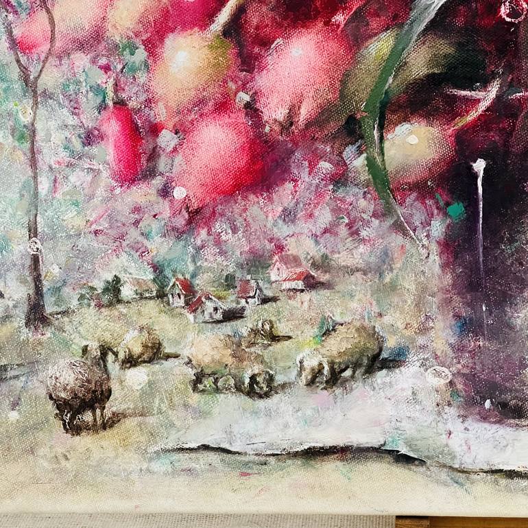 Original Romanticism Botanic Painting by Yulia Odukalets