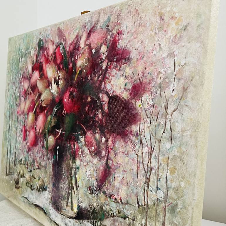 Original Romanticism Botanic Painting by Yulia Odukalets