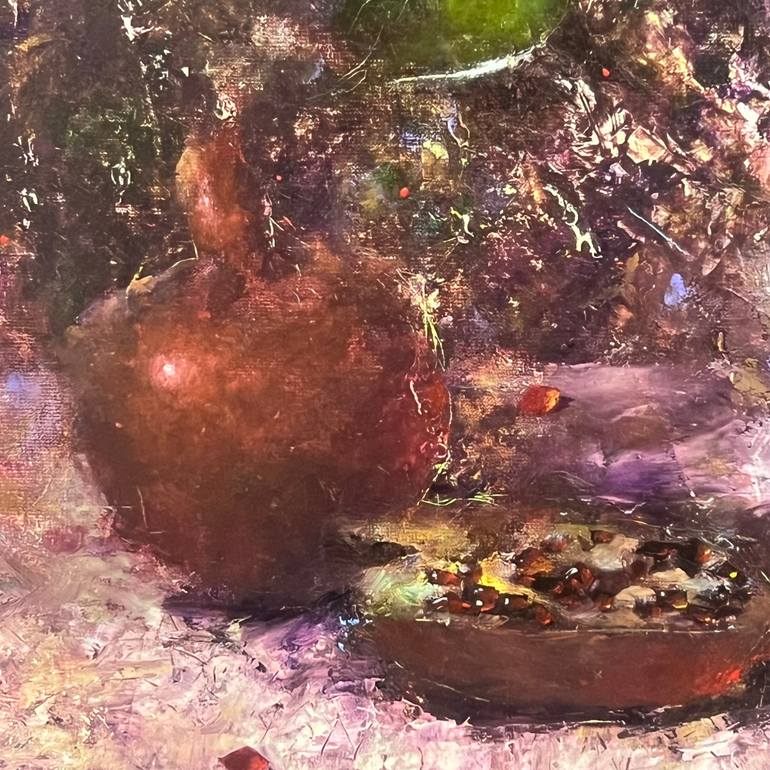 Original Romanticism Still Life Painting by Yulia Odukalets