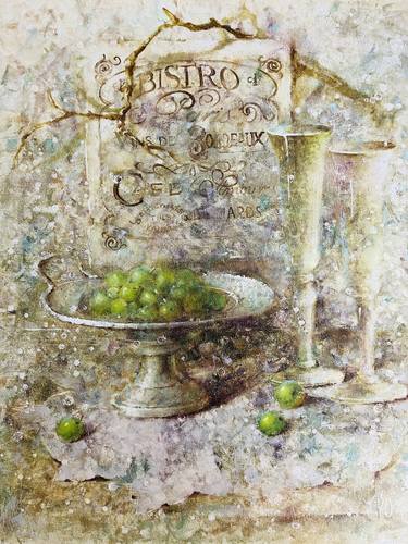 Original Impressionism Still Life Painting by Yuliya Odukalets