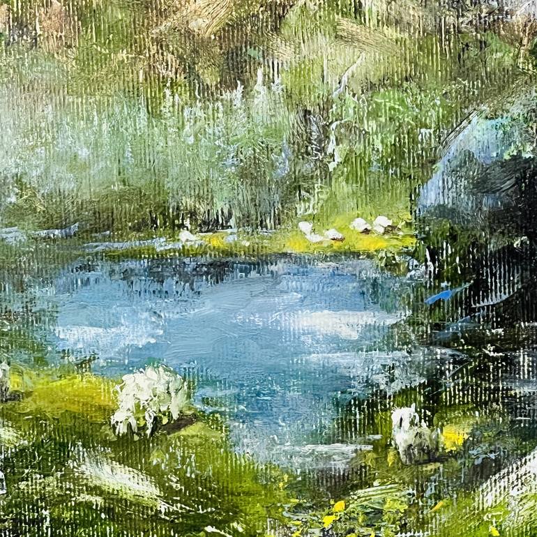 Original Impressionism Landscape Painting by Yulia Odukalets