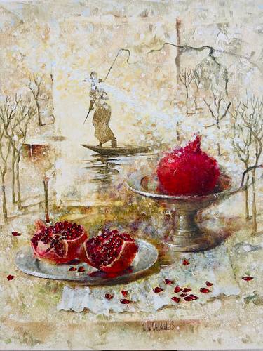 Original Symbolism Still Life Painting by Yulia Odukalets